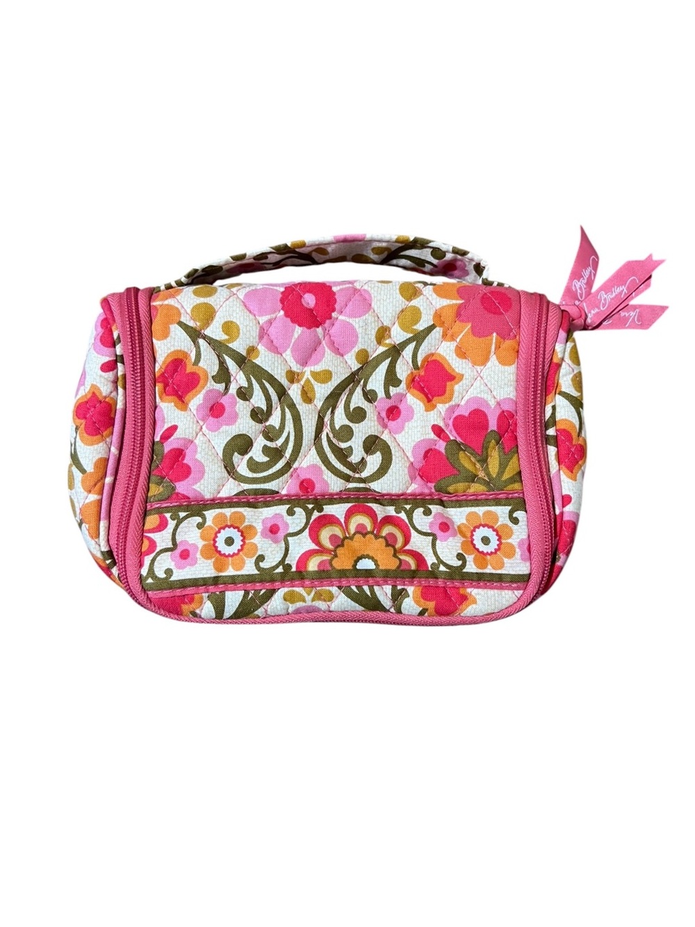 Retired “Folkloric” Boho Vera Bradley Hanging Cosmetic/Jewelry Folding Organizer